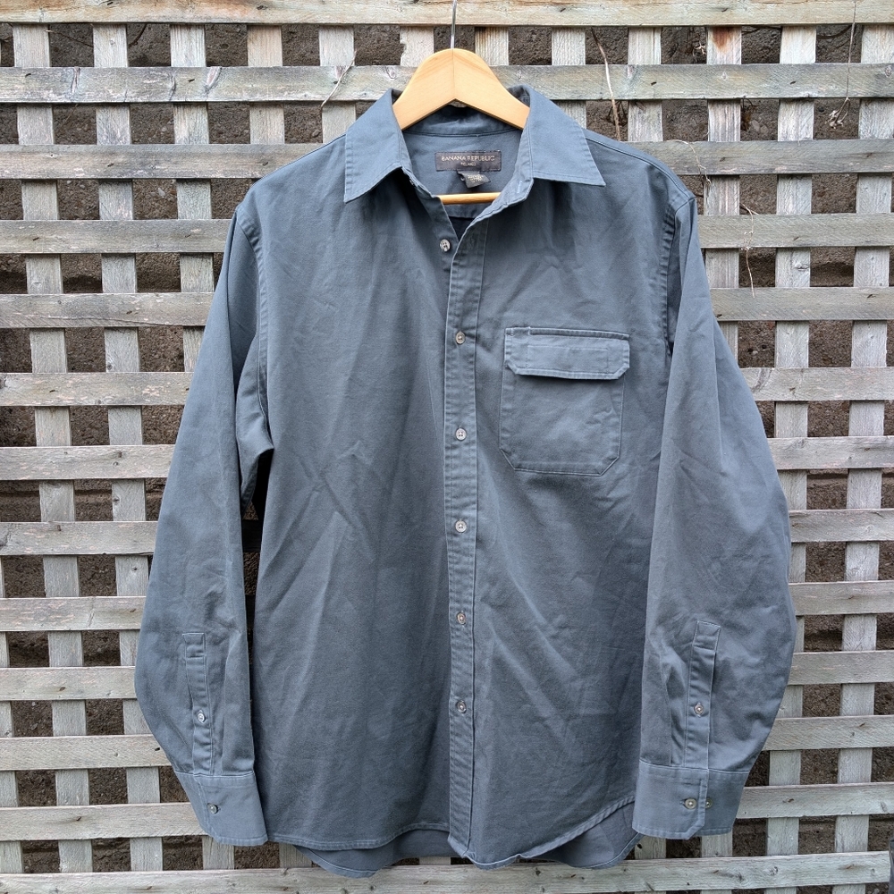 Vintage Banana Republic Casual Button Down Shirt Men's Medium Relaxed